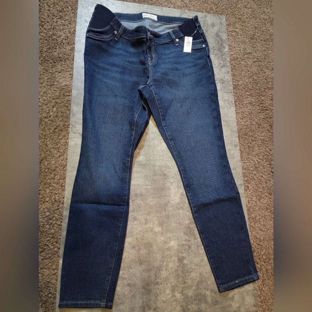 Maternity Inset Panel Skinny Jeans